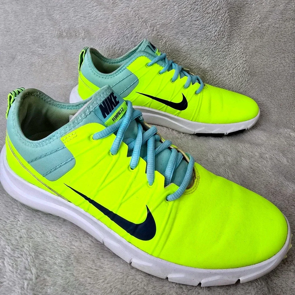 Nike FI Impact 2 Women's Size 7 Spikeless Golf Shoes Volt Teal 776093-700